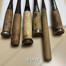 Japanese Nomi Chisel 6 Piece Set Large Sizes Sharpened