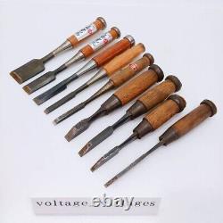 Japanese Nomi Chisel 9set (4.7-36)mm Various brands Woodwork Japan