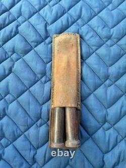 Japanese Nomi Chisel Chisels 2pc Leather Case Chisels Set 18cm Wooden Handle Kit