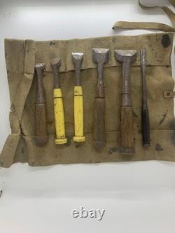 Japanese Nomi Chisel General Set Vintage 30 Year Old Ready to Use Right Now
