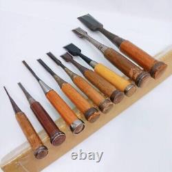 Japanese Nomi Chisel set of 7 HARUNOBU etc 2.9-36.4mm Woodwork From Japan