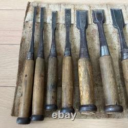 Japanese Professional Oire Nomi Chisel Set of 10 Zensaku Mixed Makers