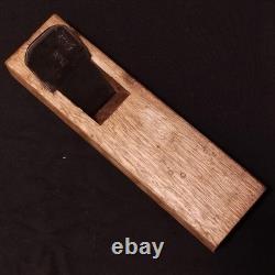 Japanese Single Blade Hand Plane Kanna 38mm Signed Blade Old Wooden Body