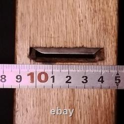 Japanese Single Blade Hand Plane Kanna 38mm Signed Blade Old Wooden Body