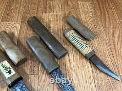 Japanese Small Knife Kogatana SET Woodworking Knife Handcraft Tool CA168