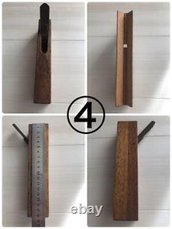 Japanese Style Wood Plane Kanna lot 4 Carpenter Tools Daiku Used