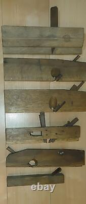 Japanese Style Wood Plane Kanna lot 6 Carpenter Tools Used Daiku K140