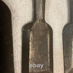 Japanese Tataki Nomi Striking Chisel Set of 4 Otsuya Fusakuni Carpenter Chisels