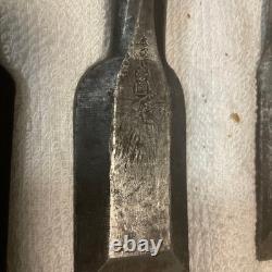 Japanese Tataki Nomi Striking Chisel Set of 4 Otsuya Fusakuni Carpenter Chisels