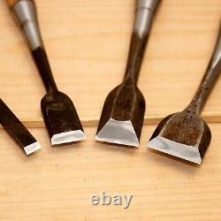 Japanese? Tsuki Chisel? Tool Set of 7 Hand Tool wood working #471