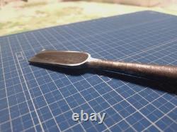 Japanese Tsuki Nomi Paring Chisel 8 Bu 24mm Signed Carpenter Chisel Partly Honed