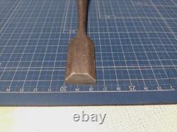 Japanese Tsuki Nomi Paring Chisel 8 Bu 24mm Signed Carpenter Chisel Partly Honed