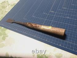 Japanese Tsuki Nomi Paring Chisel 8 Bu 24mm Signed Carpenter Chisel Partly Honed
