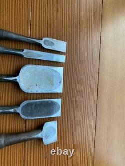 Japanese Vintage Chisel Tataki Nomi Carpenter Tool 13 pcs set Woodworking used