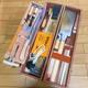 Japanese Vintage Kakuri Carpenter Tool set With wood case Woodworking work #2