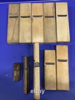 Japanese Vintage Nomi Chisel Set 10pcs Professional Woodworking Tools