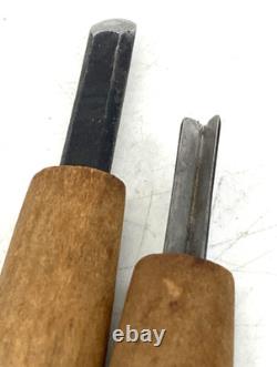 Japanese Vintage Wood Carving Tools Chisel Kit Set Craft Woodblock Printmaking