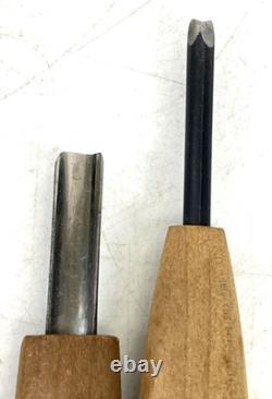 Japanese Vintage Wood Carving Tools Chisel Kit Set Craft Woodblock Printmaking