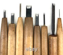 Japanese Vintage Wood Carving Tools Chisel Kit Set Craft Woodblock Printmaking