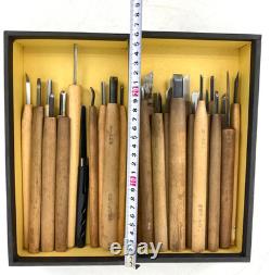 Japanese Vintage Wood Carving Tools Chisel Kit Set Craft Woodblock Printmaking