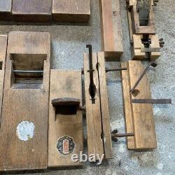 Japanese Vintage Wood working work Carpentry tool Hand Plane Used Set #21