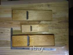 Japanese Vintage Wood working work Carpentry tool Hand Plane Used Set #50
