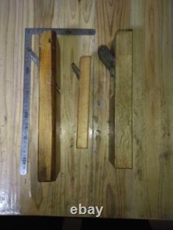Japanese Vintage Wood working work Carpentry tool Hand Plane Used Set #50