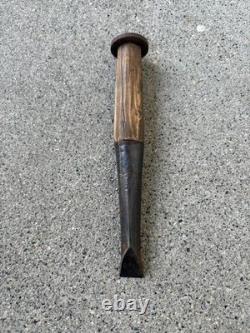 Japanese Vintage Woodworking Chisel Nomi Set of 4 Specialty Carpenter Tools Used