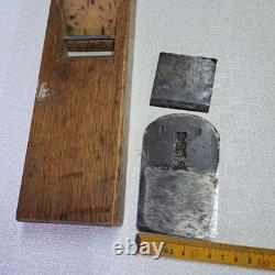 Japanese Wood Plane Set 3pc Kanna Hand Tool Vintage Carpentry Rusted Blades