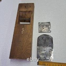 Japanese Wood Plane Set 3pc Kanna Hand Tool Vintage Carpentry Rusted Blades