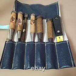 Japanese Woodworking Chisel Nomi Set of 5 with Carving Gouge Hand Tool