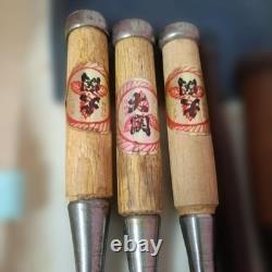 Japanese Woodworking Chisel Nomi Set of 5 with Carving Gouge Hand Tool