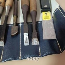 Japanese Woodworking Chisel Nomi Set of 5 with Carving Gouge Hand Tool