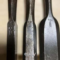 Japanese Woodworking Chisel Set 3 Piece Carpentry Hand Tools Used