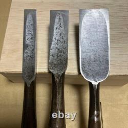 Japanese Woodworking Chisel Set 3 Piece Carpentry Hand Tools Used