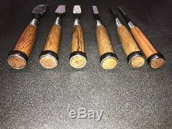 Japanese Woodworking Chisels 6-piece Set Used Once