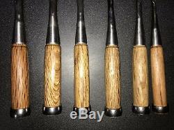 Japanese Woodworking Chisels 6-piece Set Used Once