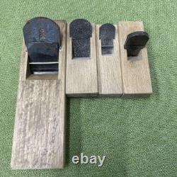 Japanese Woodworking Planes Set of 4 High Quality Vintage Tools