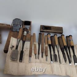 Japanese Woodworking Tool Set 10 Chisels 2 Hand Planes Carpenter Tools Japan Ste