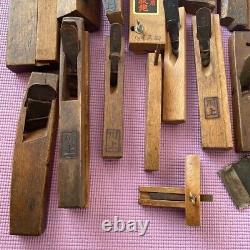 Japanese antiques Carpentry Tools KANNA Woodworking Hand Carpentry 16set