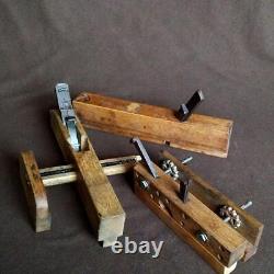 Japanese antiques Carpentry Tools Vintage Wood plane 3 set