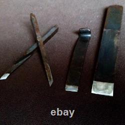 Japanese antiques Carpentry Tools Vintage Wood plane 3 set