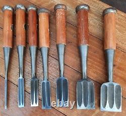 Japanese chisels Woodcarving Chisel Set Woodworking Tools 7 pieces