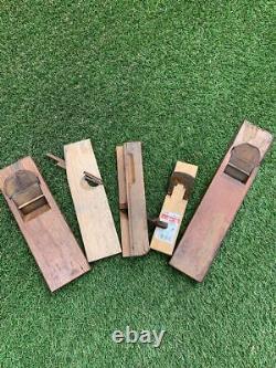Japanese plane kanna set of 5 vintage woodworking carpentry tools High quality