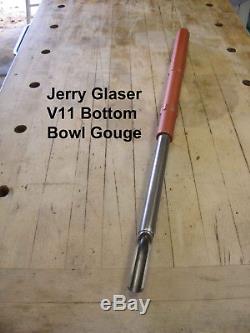 Jerry Glaser 3/4 A11 Bottom Bowl Gouge Wood Lathe Chisel Woodturning Tools