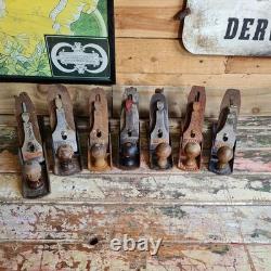 Job Lot 1 (x7) woodworking Carpentry Planes stanley & record various workshop