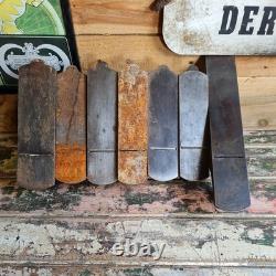 Job Lot 1 (x7) woodworking Carpentry Planes stanley & record various workshop