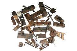 Job Lot Antique Vintage Woodworking Tools Plane Saw Moulding Lemainque Jaffray