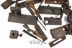 Job Lot Antique Vintage Woodworking Tools Plane Saw Moulding Lemainque Jaffray