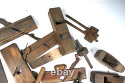 Job Lot Antique Vintage Woodworking Tools Plane Saw Moulding Lemainque Jaffray